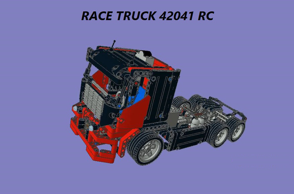 Lego Technic MOC — Race Truck 42041 Motorized
